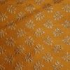 Banarasi Brocade Fabric Yellow Lehnga / Kurti Fabric with Flower Work for Women