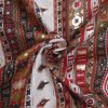 Foil Print Fabric – 2.5 m Cotton Printed Beautiful Fabric Red