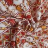 Cotton Fabric Foil Print Beautiful Multicolor ( 2.5 Meter) For Women