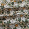 Foil Print Multicolor Cotton Printed Fabric Green (2.5 Meter) For Women